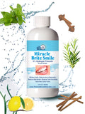 Miracle Brite Smile - Essential Oxygen Organic Rinse Mouthwash for Whiter Teeth, Fresher Breath, and Healthier Gums, Peppermint 12 fl. oz