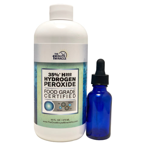 35% Food Grade Hydrogen Peroxide H2O2 - 16 oz Bottle
