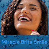 Miracle Brite Smile - Essential Oxygen Organic Rinse Mouthwash for Whiter Teeth, Fresher Breath, and Healthier Gums, Peppermint 12 fl. oz