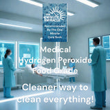 35% Food Grade Hydrogen Peroxide H2O2 - 16 oz Bottle With 1 oz Glass Blue Cobalt Bottle Dropper - Recommended by: The One Minute Cure Book.