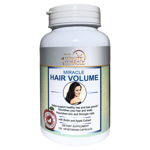 HAIR GROWTH AND VOLUME - 120 Capsules -With Biotin, Apple Extract, Millet Extract and Horsetail Extract.