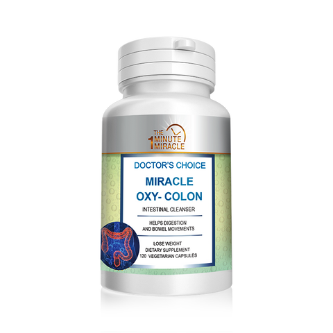 Miracle-Oxy-Colon Cleanse Intestinal Cleanser - SUPER SAVING 120 Vegetarian Capsules