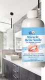 Miracle Brite Smile - Essential Oxygen Organic Rinse Mouthwash for Whiter Teeth, Fresher Breath, and Healthier Gums, Peppermint - 3 Bottle 12 fl. oz