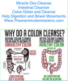 Oxy-Cleanse Colon Cleanser Detox - 1 Bottles - 120 Vegetarian Capsules.