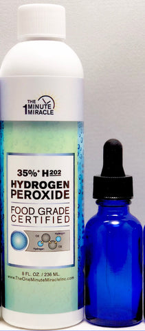 35% Food-Grade H2O2 - 8 Oz Bottle.