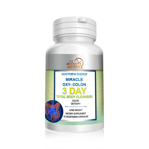 3 Day Total Body Cleanser - Miracle Oxy-Colon Cleanse Detox and Colon Cleanser