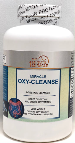 Oxy-Cleanse Colon Cleanser Detox - SUPER VALUE 180 Vegetarian Capsules
