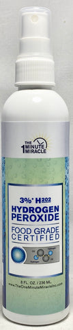 3% Food Grade H2O2 - 8 oz Spray Bottle