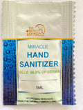 Miracle Hand Sanitizer - 24 Individual 5 ML Packages -Kills 99.9% Germs and Bacterias