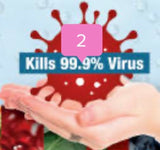 Miracle Hand Sanitizer - 24 Individual 5 ML Packages -Kills 99.9% Germs and Bacterias