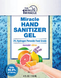 Miracle Hand Sanitizer Gel with 3% Hydrogen Peroxide, 64% and Essential Citrus Oil